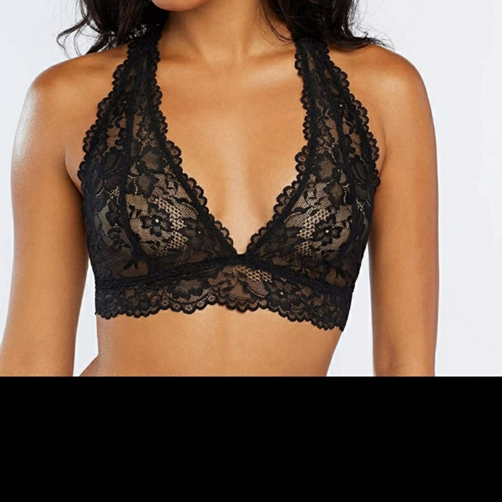 SAVAGE X FENTY FLORAL LACE BRALETTE COFFEE BROW SIZE M